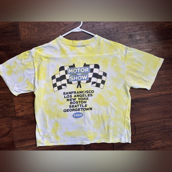 Brandy Melville John Galt Aleena Motor Show Blue Black Yellow Retro Car graphics - Picture 12 of 14